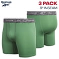 thumbnail image 3 of Calzoncillos tipo bóxer Reebok, 3 unidades, elásticos, que absorben la humedad para hombre, 3 of 6