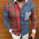 thumbnail image 3 of Camisas florales de anacardo para hombre, cárdigan de solapa con estampado 3D, sección delgada, camisa delgada, Y2k, manga larga con botón, primavera de 2024, 3 of 5