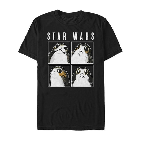 Men's Star Wars The Last Jedi Porg Box Graphic Tee Black Small