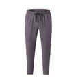 thumbnail image 2 of Styesk Men's Pants Men's Solid Color Sports Leisure Straight Leg Drawstring Pants, 2 of 7
