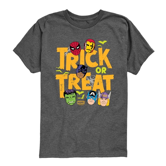 Marvel - Mask Halloween - Youth Boys Short Sleeve Graphic T-Shirt