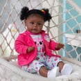thumbnail image 2 of Reborn Doll TERABITHIA Enorme pelo rizado enraizado de 60 cm y 1,5 kg, 2 of 7