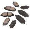 thumbnail image 3 of TOPAZ D2176 D2183 Front Rear Ceramic Brake Pads Set Compatible with 2020-2023 Toyota Corolla 1.8L 2.0L (Pack of 8), 3 of 7