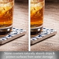 thumbnail image 3 of Thirstystone Blue & White Tile 4-Pack Tumbled Tile Coasters, 3 of 7