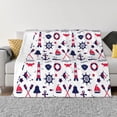 thumbnail image 1 of Fotbe Sailing Marine Travel Manta de Franela con Estampado, Manta Ultrasuave para Cama, Sofá, Auto, Hipoalergénica y Antibolitas-40"x30", 1 of 6