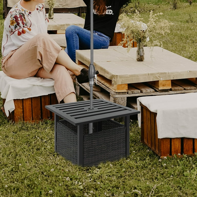 Small patio table with umbrella deals