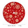 thumbnail image 4 of AuroraX Stylish Classic Christmas Tree Skirt Small Merry Xmas Tree Mat 35" for Xmas Indoor Outdoor Decorations, 4 of 4