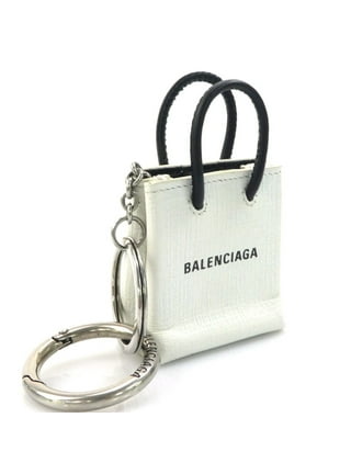 Unisex Pre-Owned Authenticated Balenciaga Explorer Pouch Crossbody Calf  Leather White Crossbody Bag 