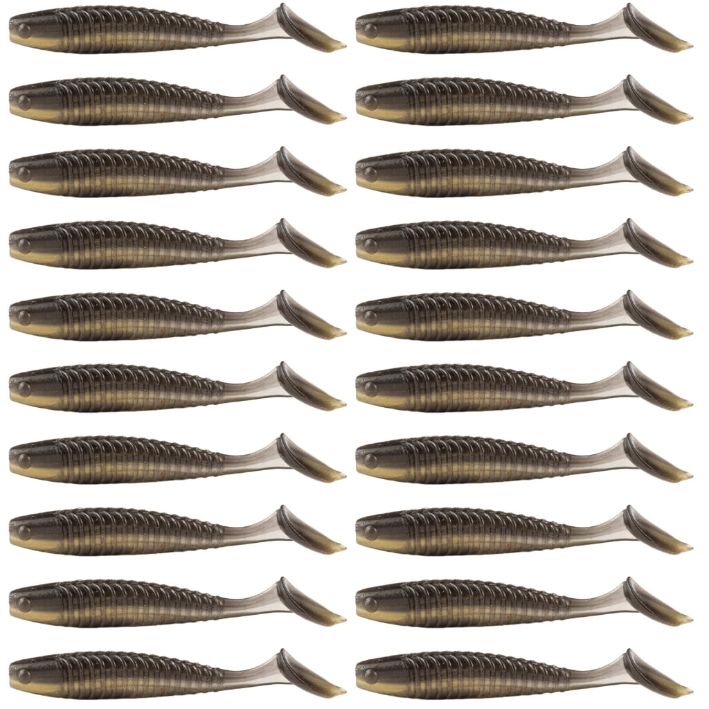 YIEMEEN 20Pcs Soft Swimbait Worm Baits Crankbaits T Tail Soft Baits Fishing Lures