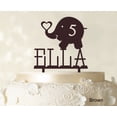 thumbnail image 1 of Custom Birthday Cake Topper Personalized Brown Cake Topper Color Option Available 5-7 Inches Wide, 1 of 1
