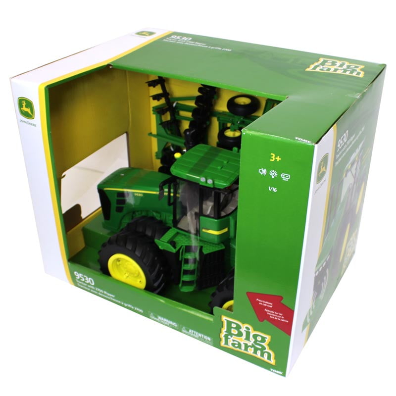 Tomy Big Farm John Deere 1:16 Scale 9530 Tractor With 2700 Ripper 