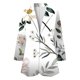 thumbnail image 2 of Gibobby Blazer de mujer casual Chaqueta De Mujer Casual Blazer Un Botón Encogimiento De Hombros Traje De Manga Larga Adelgazante(Blanco,G), 2 of 5