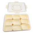 thumbnail image 1 of Plateau de Service Divisé, Facile à Nettoyer 9 Compartiments Plateau de Légumes de Qualité Alimentaire Transparent avec Poignée pour Fête, 1 of 7