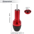 thumbnail image 4 of 10mm Motorcycle Slider Frame Aluminum Alloy Plastic Wheel Fairing Protection Crash Pad Protector Guard 44mm 137mm Bolt Red 1 Set, 4 of 7