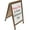 Brown, variant on Excello Global Products Indestructible A-Frame Whiteboard, Dry-Erase Board, Presentation Board for Meetings, and Collaborative Sessions, Brown, 40" x 22"
