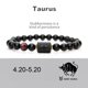 thumbnail image 1 of Pulsera elástica con cuentas negras, cuerda elástica, pulsera de buena suerte, joyería para hombres y mujeres Tauro, 1 of 1
