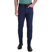 Kenneth Cole REACTION Mens Techni-Cole 5-Pocket Stretch Dual Color Modern Fit Flex Waistband Flat Front Casual Pant 34W x 29L Indigo