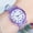 Purple 1L2, variant on Staron Transparent PVC Strap Quartz Watch, Ladies Fashion Dial Watch with Coated Glass, Colorful Plastic Watch