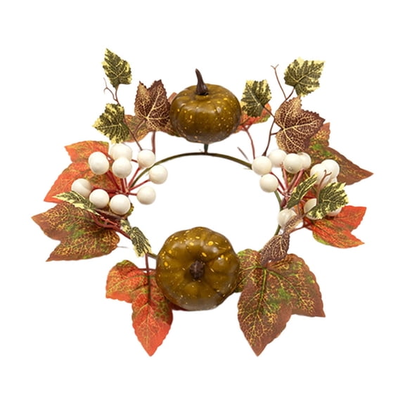 2026 Halloween Indoor Decorations Halloween Door Wreath Maple Leaves Garland Fall Winter Wreath For Christmas Thanksgiving Home Ornament Decoration
