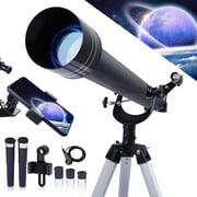 LAKWAR Astronomical Telescope for Beginners Kids Adults, 45X-675X High Magnification Portable Telescope 60mm Aperture 900mm FMC Optic, with Tripod, Phone Adapter, Shutter Remote