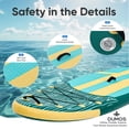 thumbnail image 4 of TINKLE WELL 10'5" Inflatable St& Up Paddle Board (SUP) Kit, Wide Stable Design w/ Non-Slip Deck & Adjustable Paddle for Youth & Adults，Yellow & Green, 4 of 7