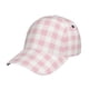 thumbnail image 1 of Fotbe Pink Checkboard Gorro Clásico de Béisbol, Gorra Ajustable con Broche Snapback, Gorro de Exterior de Algodón Suave, 1 of 6