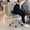 Black + PU + Foam-1, variant on Saddle Stool with Wheels, Ergonomic Swivel Rolling Saddle Chair with Height Adjustment, PU Leather Stool for Salon, Beauty, Clinic, Dentist, Tattoo, or Home Office, Black, Easy Assembly