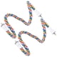 thumbnail image 5 of Perchas de cuerda para pájaros, juguete para masticar hecho a mano de colores brillantes, columpios para loros, soporte en espiral, 60CM, 2 uds., 5 of 5