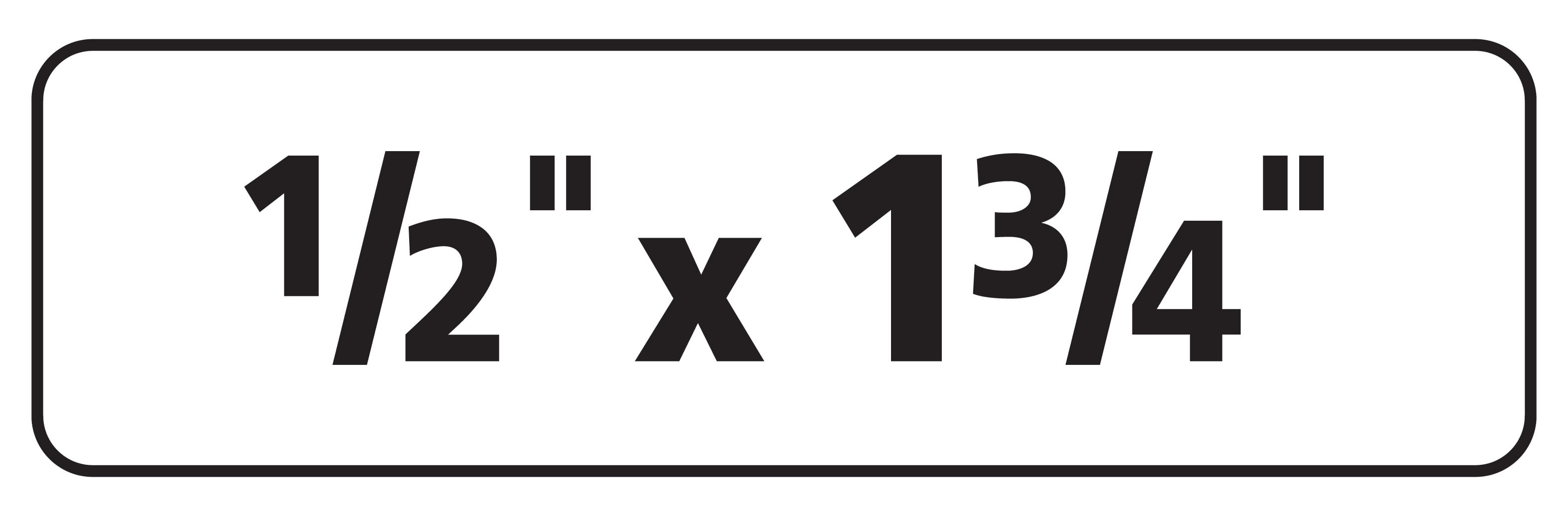 Avery® Removable Laser/Inkjet ID Labels, 6467, Multipurpose, 1/2" x 1 3/4", White, Pack Of 2,000