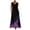 Multicolor, variant on Women Sleeveless Print Round Neck Long Maxi Dres Beach Shirt Dress