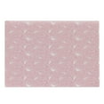 thumbnail image 1 of Pale Pink Cutting Board, Ornamental Floral Pattern with Swirled Lines Flourishing Petals Feminine Girls Design, Decorative Tempered Glass Cutting and Serving Board, Large Size, White, by Ambesonne, 1 of 1