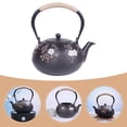 thumbnail image 3 of unbranded Tetera De Hierro Fundido Negro Con Práctico Para Preparar Té En El Hogar, 3 of 8
