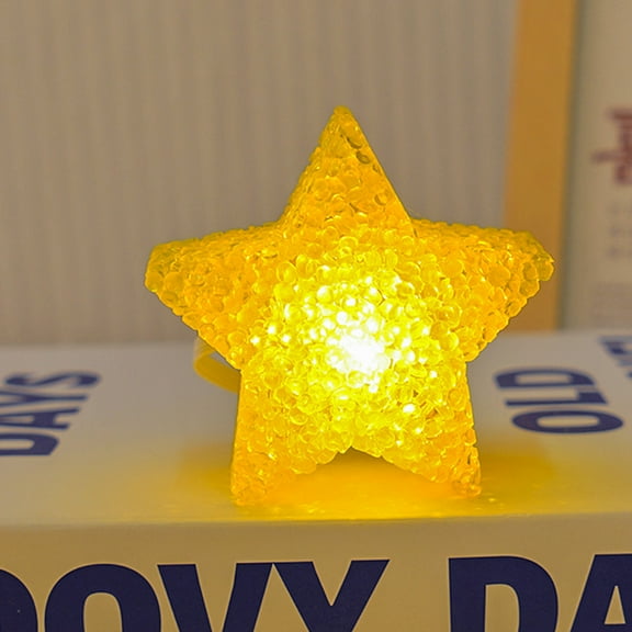 3.94in Handheld Star Lamp, LED Glowing Wrist Ambient Light for Stage Dance Performances, Portable Holding Support Props, Battery-Operated Star Lights for Events Celebrations