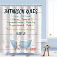 thumbnail image 2 of Kids Shower Curtain, Girls Shower Curtain, Boys Shower Curtain, Funny Words Teen Motivational Shower Curtains, 72W x 72H inch Extra Long Wide Shower Curtain with Hooks Kids Bathroom Decor, 2 of 6