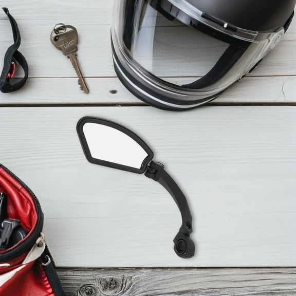 UPOUART Electric Scooter Handlebar Mirrors, Rearview Mirrors End Mount, Black, 1 Set for Safety and Convenience