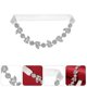 thumbnail image 4 of Bridal Garter Rhinestone Flower Leg Ring Elegant Thigh Ring Elastic Leg Bands, 4 of 4