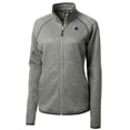 thumbnail image 2 of Women's Cutter & Buck  Gray UTSA Roadrunners Mainsail Sweater-Knit Full-Zip Jacket, 2 of 3