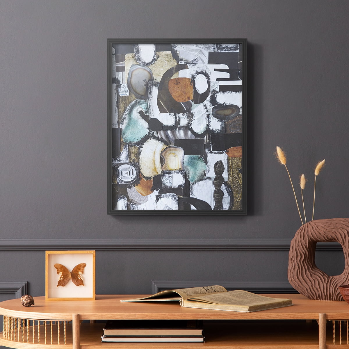 Day At the Spa Framed Print in Black Solid Wood Framed Print No Nail Hanging