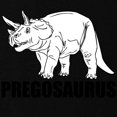 thumbnail image 2 of CafePress - PREGOSAURUS Maternity T Shirt - Maternity Dark T-Shirt, 2 of 3