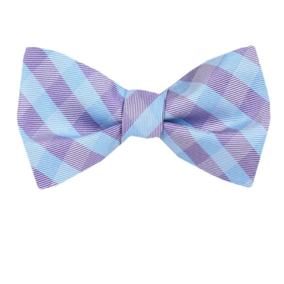 Men's Blue Silk Self Tie Bowtie Tie Yourself Bow Ties