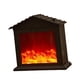 thumbnail image 3 of Luces de chimenea con efecto de llama, chimenea portátil sin función de calefacción con LED Techo triangular, 3 of 9