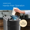 thumbnail image 7 of hOmeLabs Robust 13 Gallon Sensor Trash Can, Retractable Butterfly Lid, Batteries Included, Maximizing Space, Easy to Clean, Battery-Powered - Dark Stainless Steel, 7 of 7
