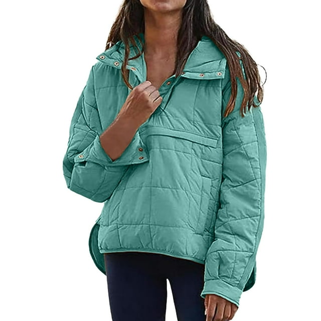 Wyzesi Manteaux d'Automne pour Femmes en Molleton Veste Décontractée pour Femmes Mode Couleur Unie à Manches Longues à Enfiler avec Capuche Ourlet Rond Veste en Molleton pour Femmes Fermeture Éclair Complète Veste en Denim Décontractée d'Extérieur avec Perles Surdimensionnée