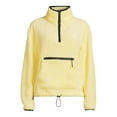 thumbnail image 5 of No Boundaries Juniors' Plush Mock Neck Half-Zip Pullover, 5 of 5