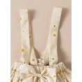 thumbnail image 6 of Mialoley Baby Girl Tops, Suspender Skirt Suit, Short Sleeve Round Neck Blouse Casual Floral Half Dress+Headband, 6 of 8