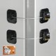 thumbnail image 1 of Cerradura para refrigerador AIXIAOYA, seguridad infantil sin llave, paquete de 2, 1 of 6