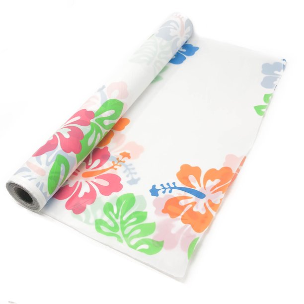 Tropical Plastic Tablecloth 100' Roll Luau Party Decoration