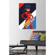 Miraculous - Ladybug Wall Poster with Pushpins, 22.375 x 34