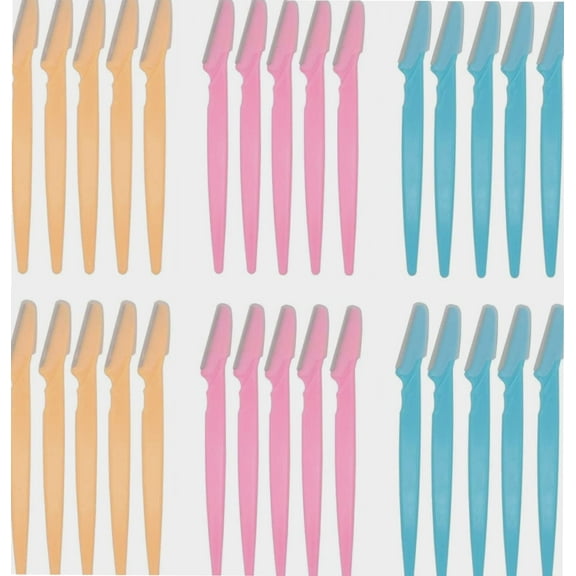 Eyebrow Razor for Women, 30pcs Exfoliating Dermaplaning Tool Facial Razor with Safety Precision Cover Face Hair Trimmer Shaper Shaver for Skincare Party Favors