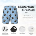 thumbnail image 3 of Rocae french Bulldog Face for Men's Swim Trunks Quick Dry With Two Side Pockets and One Lined Patch Pocket3X-Large, 3 of 9